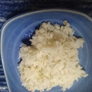 簡単ヘルシー☆寒天ともち麦入りご飯